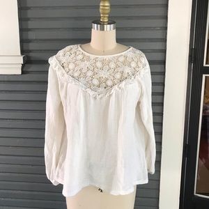 Madewell + Sezane gauzy blouse